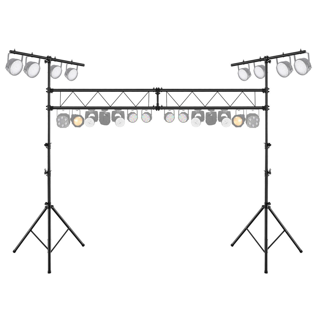 4M Heavy Duty Metal Portable Lighting Truss System DJ Light Stand ...