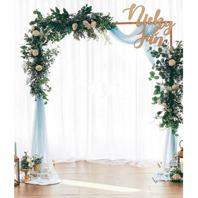 2M Wedding Gold Arch Square Backdrop Flower Display Stand Background