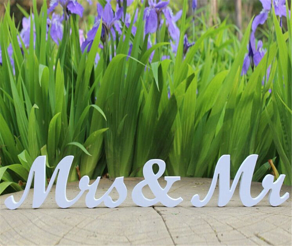 Mr and Mrs Letters Wooden Reception Sign