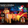 Santa Reindeer 2.2M-Inflatable Christmas Outdoor Decorations Santa LED