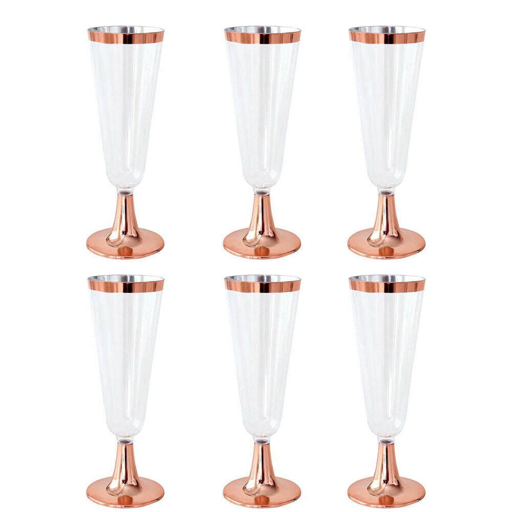 12PCS 150ml Disposable Plastic Champagne Glasses