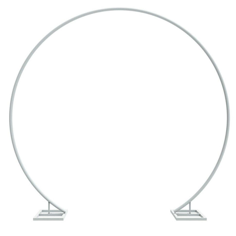 2.2M Round Hoop Arch Backdrop Stand White