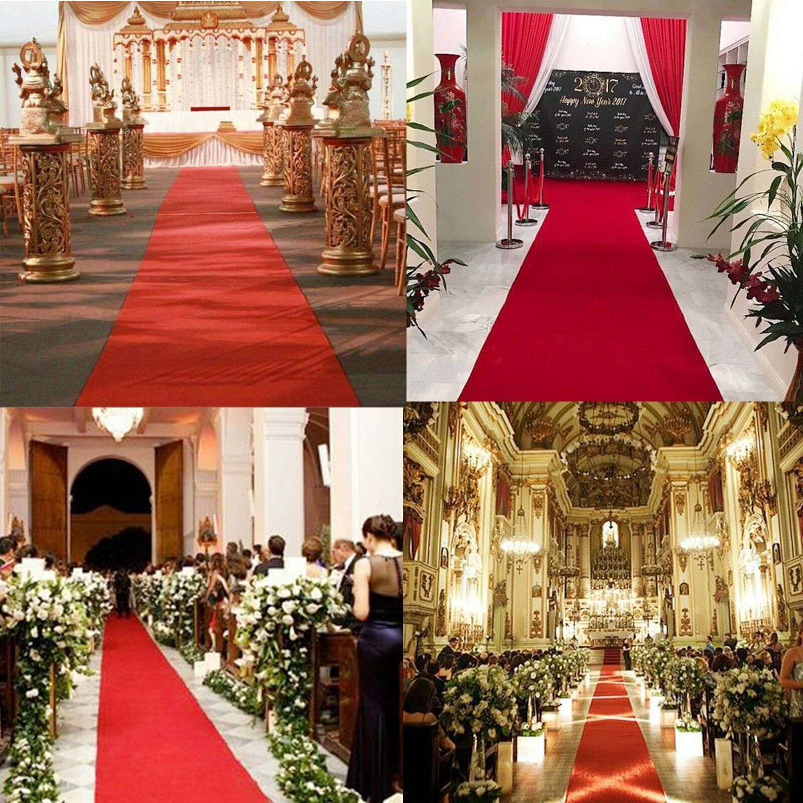 1.2M x 10M RED Carpet Aisle Runner Wedding Party Event Decoration