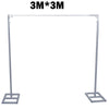 3X3M Adjustable Wedding Backdrop Stand Telescopic Party Background Support
