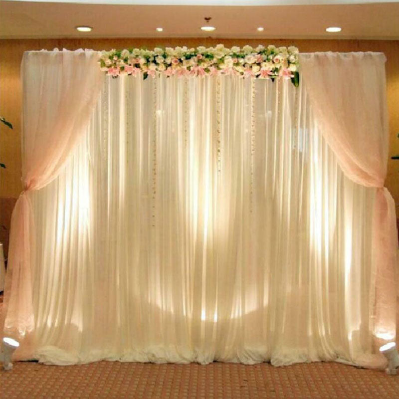 3X6M Adjustable Wedding Backdrop Stand Telescopic Party Background Support