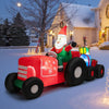 2.7M Christmas Inflatable Truck with Santa Claus Xmas Decoration