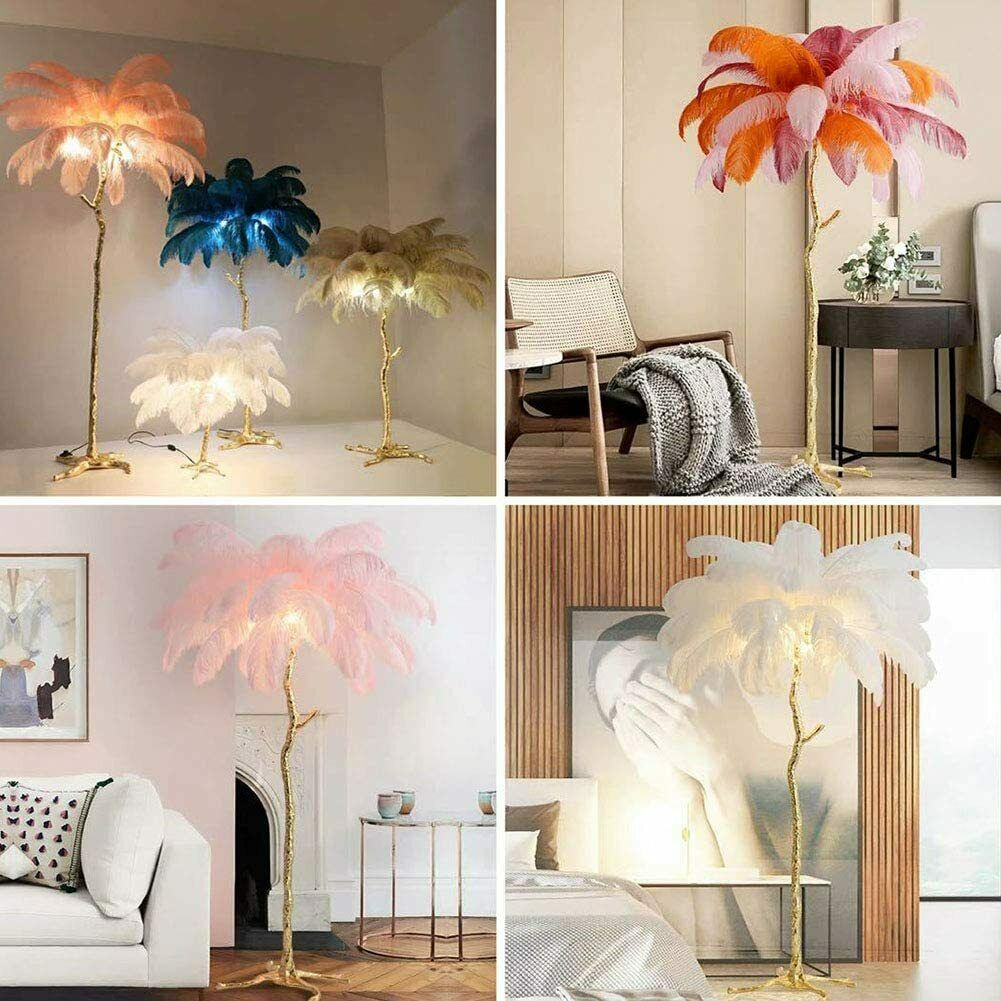 10PCS- 12 Colors Ostrich Feather DIY Crafts Feathers Wedding Party Decoration