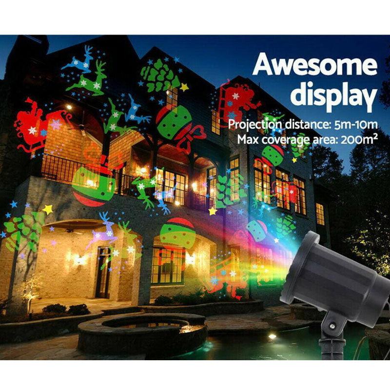 Christmas Projector Laser Lights Moving LED Landscape Xmas