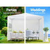 PREMIUM 3x3 Outdoor Gazebo Marquee Gazebos Wedding Party Camping Tent 4 Wall