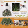 Pre-lit 150CM 50 LED Mannequin Christmas Tree Dress Form Xmas Decor with 465 Branch Tips