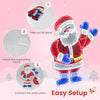 Lighted Christmas Waving Arms Santa Claus 6 Lighted Modes Decoration 381 LED