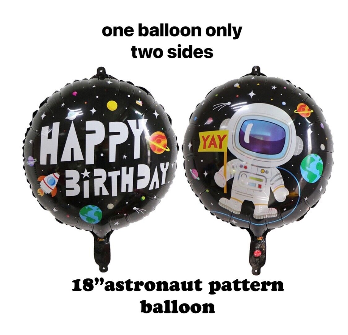 Spaceman rocket theme Space Balloon Set universe flag Kids birthday party