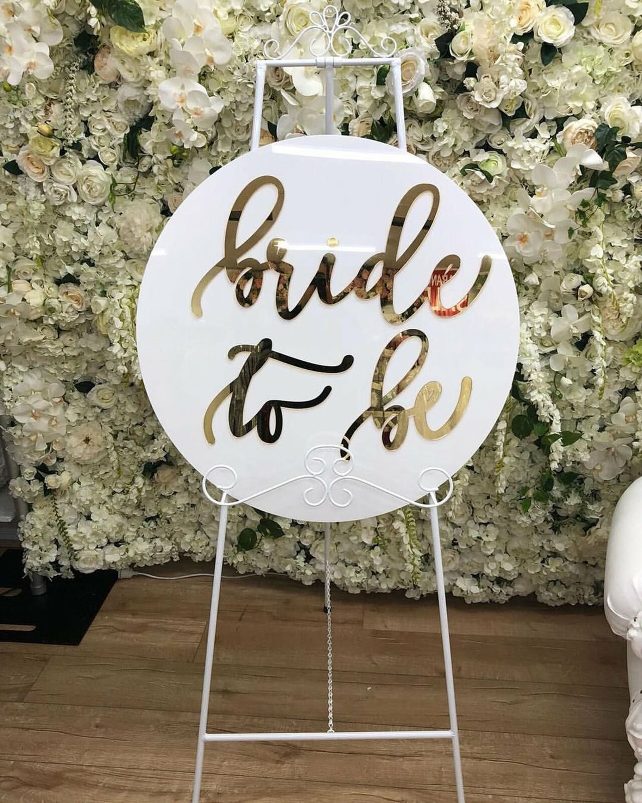 Round Acrylic Board Wedding Welcome Sign Circle Baby Shower Engagement - 60CM