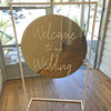 Round Acrylic Board Wedding Welcome Sign Circle Baby Shower Engagement - 50CM