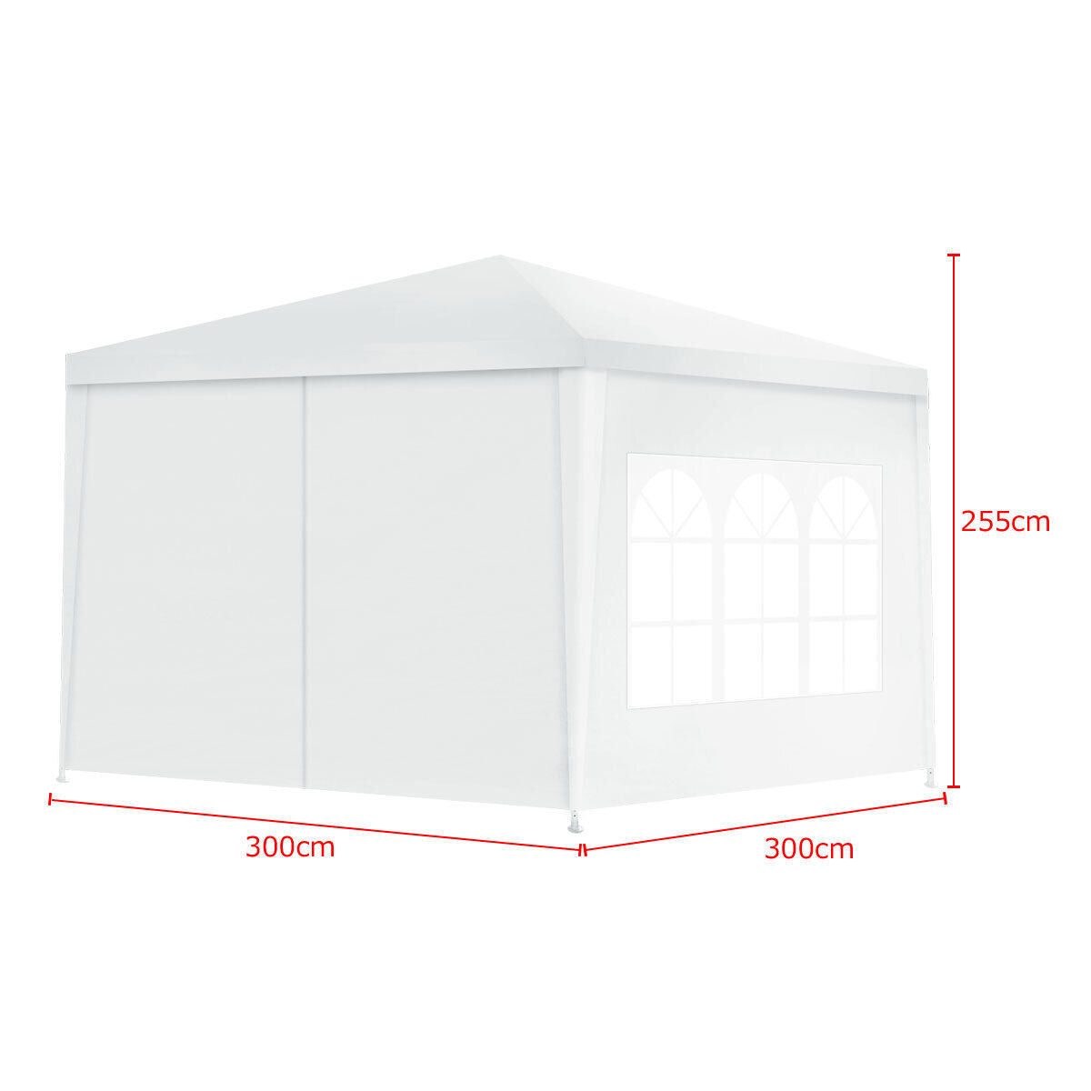 3mx3m Heavy Duty Canopy Outdoor Party Wedding Event Tent With Side Walls