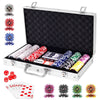 300 PCS Party Game Casino Poker Chip Set with Aluminum Case