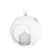 LARGE 15CM clear glass ball sphere tree hanging tea light candle holder - 10PCS