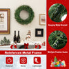 Premium 62CM Christmas Wreath Simulated Sprouts Holiday Garland Decor for Front Door