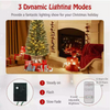 2PCS 125CM Pre-Lit Potted Artificial Christmas Tree with 100 LED Lights