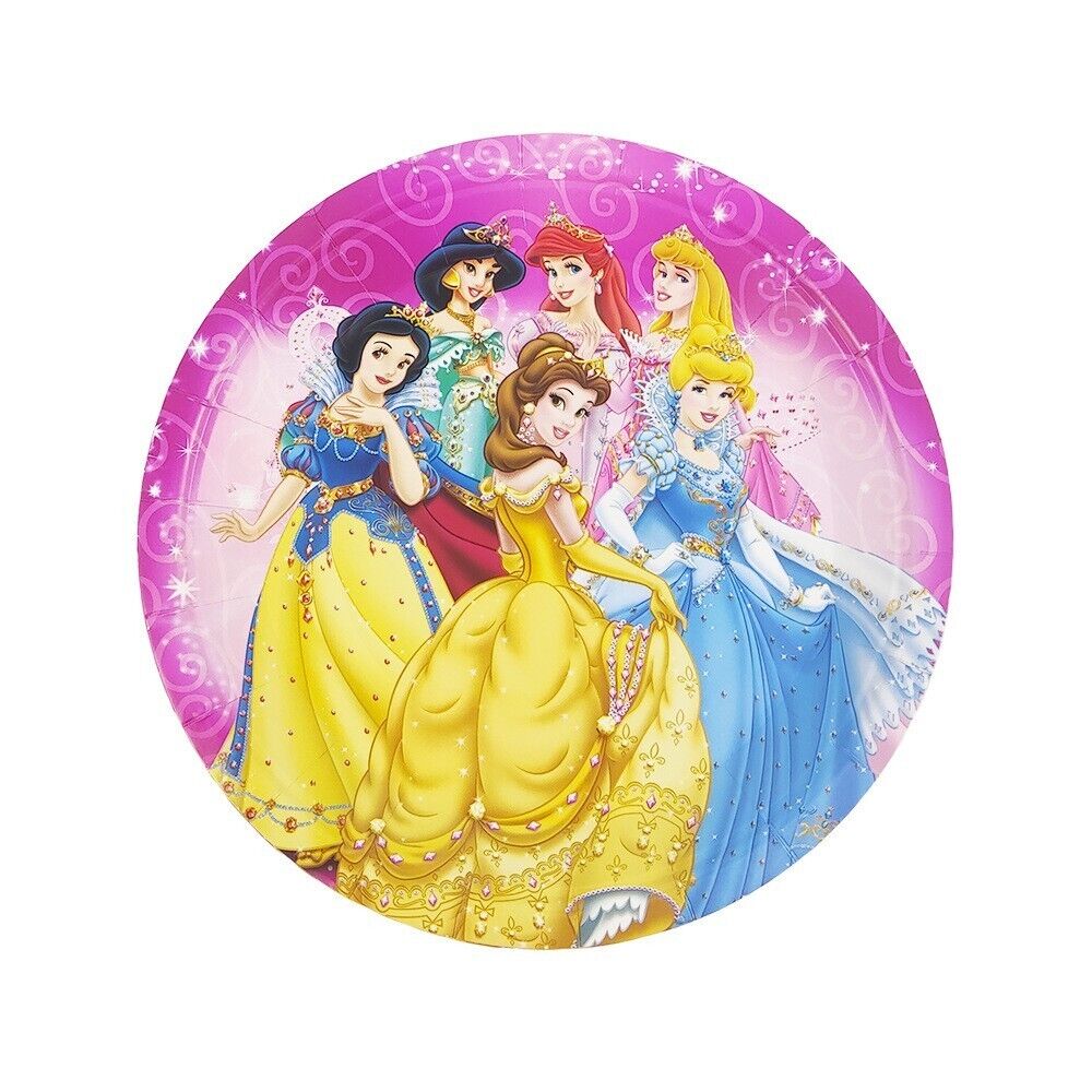 136 PCS Disney Princess Birthday Party Decoration Set & Princess Tableware Kit