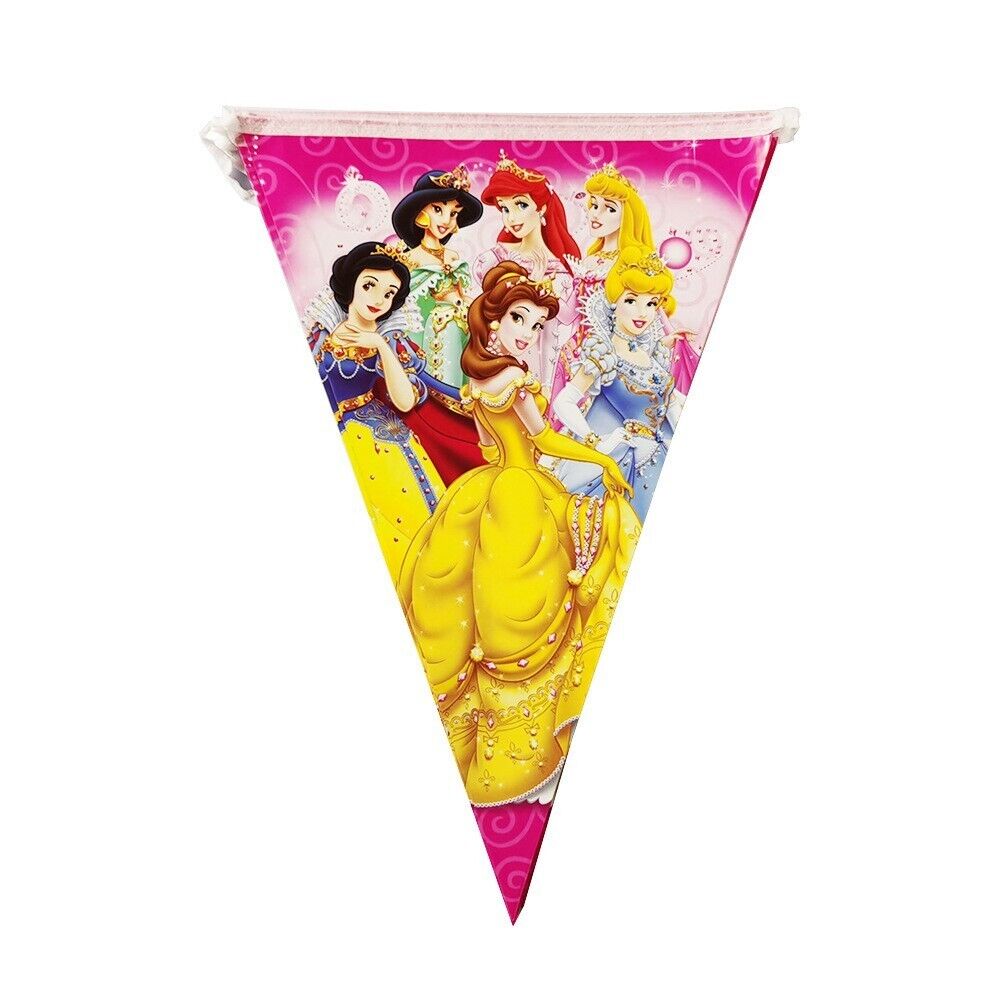 136 PCS Disney Princess Birthday Party Decoration Set & Princess Tableware Kit