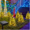 6pcs 45CM 120 LEDs Solar Powered Pre-Lit Christmas Tree  with 8 Modes