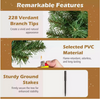 6pcs 45CM 120 LEDs Solar Powered Pre-Lit Christmas Tree  with 8 Modes
