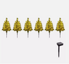 6pcs 45CM 120 LEDs Solar Powered Pre-Lit Christmas Tree  with 8 Modes