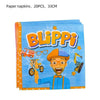 Blippi Party Supplies Tableware Balloons Kids Children Birthday Decoration