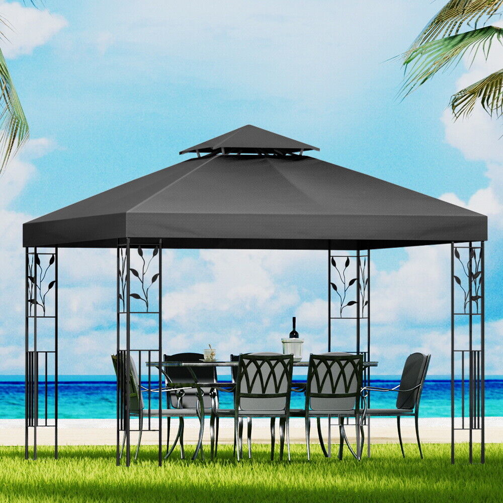 Heavy duty 3x3M Gazebo Marquee Outdoor Wedding Party Event Tent Home Iron Art