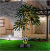 Triple Evergreen Coconut Plam Trees Christmas Decor 930 LED Lights