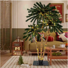 Triple Evergreen Coconut Plam Trees Christmas Decor 930 LED Lights