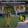 Triple Evergreen Coconut Plam Trees Christmas Decor 930 LED Lights