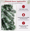 3pcs Artificial Christmas Pencil Xmas Tree with Realistic Accumulated Snow