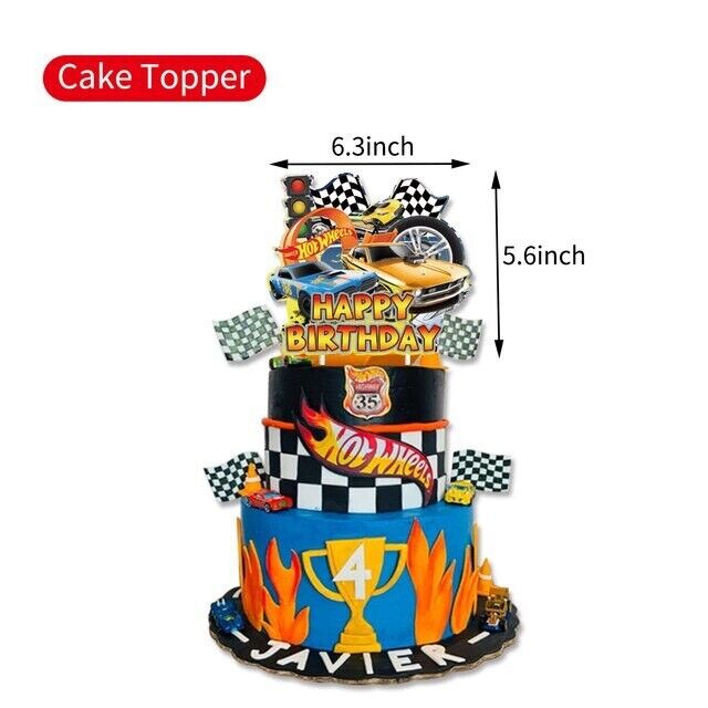 NEW Hot Wheels Theme Party Set Party Supplies Kids Children Birthday Decoration