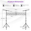 4M Heavy Duty Metal Portable Lighting Truss System DJ Light Stand