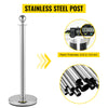 6Pcs Stainless Steel Crowd Control Queue Barrier Posts Bollards Stanchion