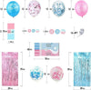 200PCS Boy or Girl Gender Reveal Baby Shower Decorations Balloons Banner Topper He She