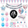 200PCS Boy or Girl Gender Reveal Baby Shower Decorations Balloons Banner Topper He She