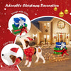 NEW Pre-lit Xmas Dog & Sleigh & Gift Boxes Indoor Outdoor Lighted Christmas Decorations