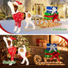 NEW Pre-lit Xmas Dog & Sleigh & Gift Boxes Indoor Outdoor Lighted Christmas Decorations