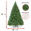 1.8M Christmas Tree Pre-Lit 260 LED Full Xmas Home Decoration Pine Needle Tree