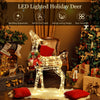 Christmas Decoration Outdoor LED Lights Reindeer Xmas Decor (1pcs 50LED Reindeer + 1pcs 120LED Lighted Reindeer)