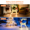 Christmas Decoration Outdoor LED Lights Reindeer Xmas Decor (1pcs 50LED Reindeer + 1pcs 120LED Lighted Reindeer)