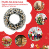 60CM Christmas Garland Wreath Xmas Hanging Decoration LED Lights