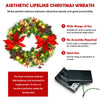 60cm Pre-lit Christmas Door Wreath LED Xmas Decoration