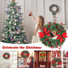 60cm Pre-lit Christmas Door Wreath LED Xmas Decoration