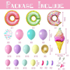 139PCS Girl Donut theme Birthday Party Decorations Set Kids