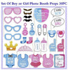 96PCS Gender Reveal Party Balloon Set Boy or Girl Baby Shower Decoration He She Fringe