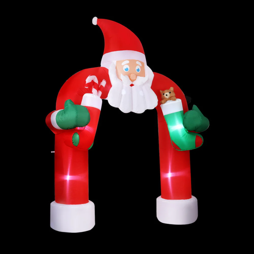 2.3M Christmas Inflatable Santa Archway Outdoor Xmas Decorations